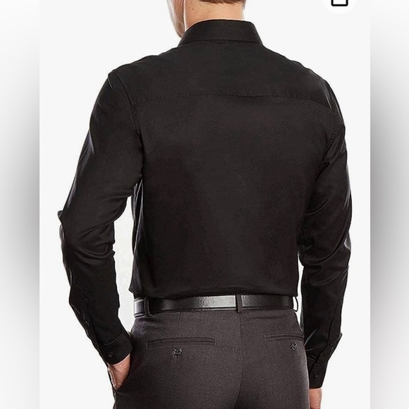 UNLISTED A KENNTH COLE PRODUCTION BLACK BUTTON FRONT DRESS SHIRT 5XL TALL NEW - Picture 2 of 4